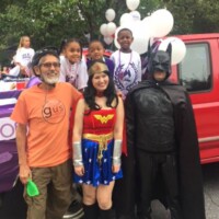 Party Animals Georgia Batman and Wonder Women at party