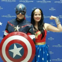 Party Animals Georgia Captain America and Wonder Women