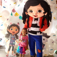 Gabby Dollhouse party with mascot